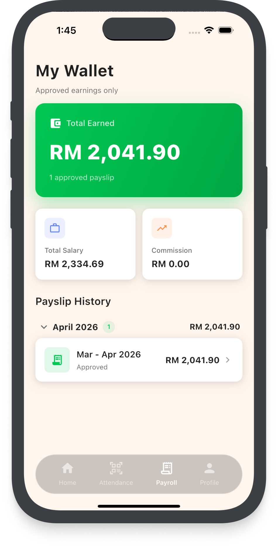 staffs.id mobile app — Smart Payroll: Automated calculations